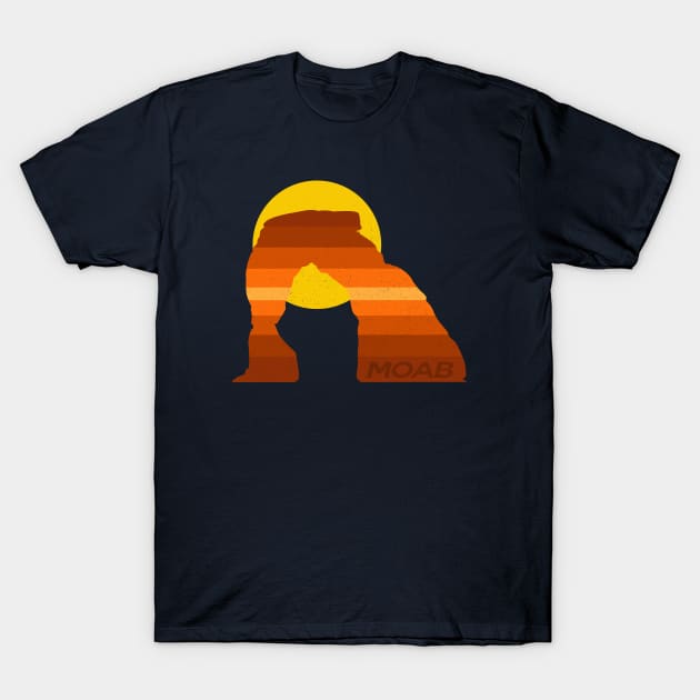 Retro Moab Arch T-Shirt by LocalZonly